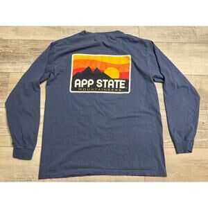 Comfort Colors App Appalachian State Mountaineers Long Sleeve T-Shirt Tee LARGE
